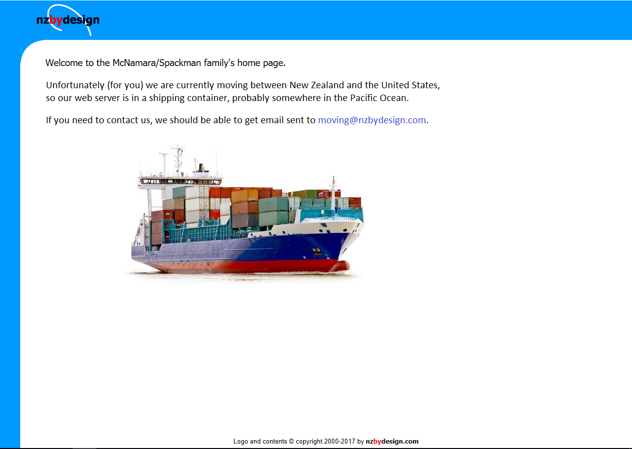 We are currently moving